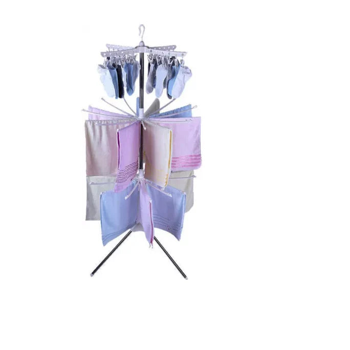 Uscator de rufe vertical, pliabil, At Performance, 3 nivele, 170cm inaltime, usor de instalalat, 24 carlige, 20 tije, Alb